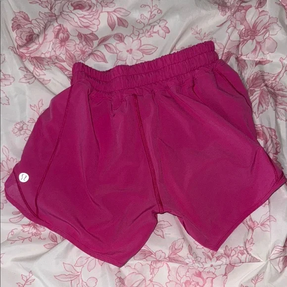 lululemon athletica Vibrant Pink Athletic Shorts - Picture 2 of 2